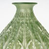 1927 René Lalique – Vase Malesherbes Verre Blanc Patiné Vert 10