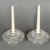 1934 René Lalique – Paire De Bougeoirs Art Déco Saint Gall Verre 9