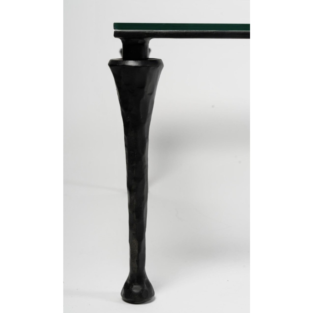 1960 Grande table basse en fer forgé par Maison Roche 5