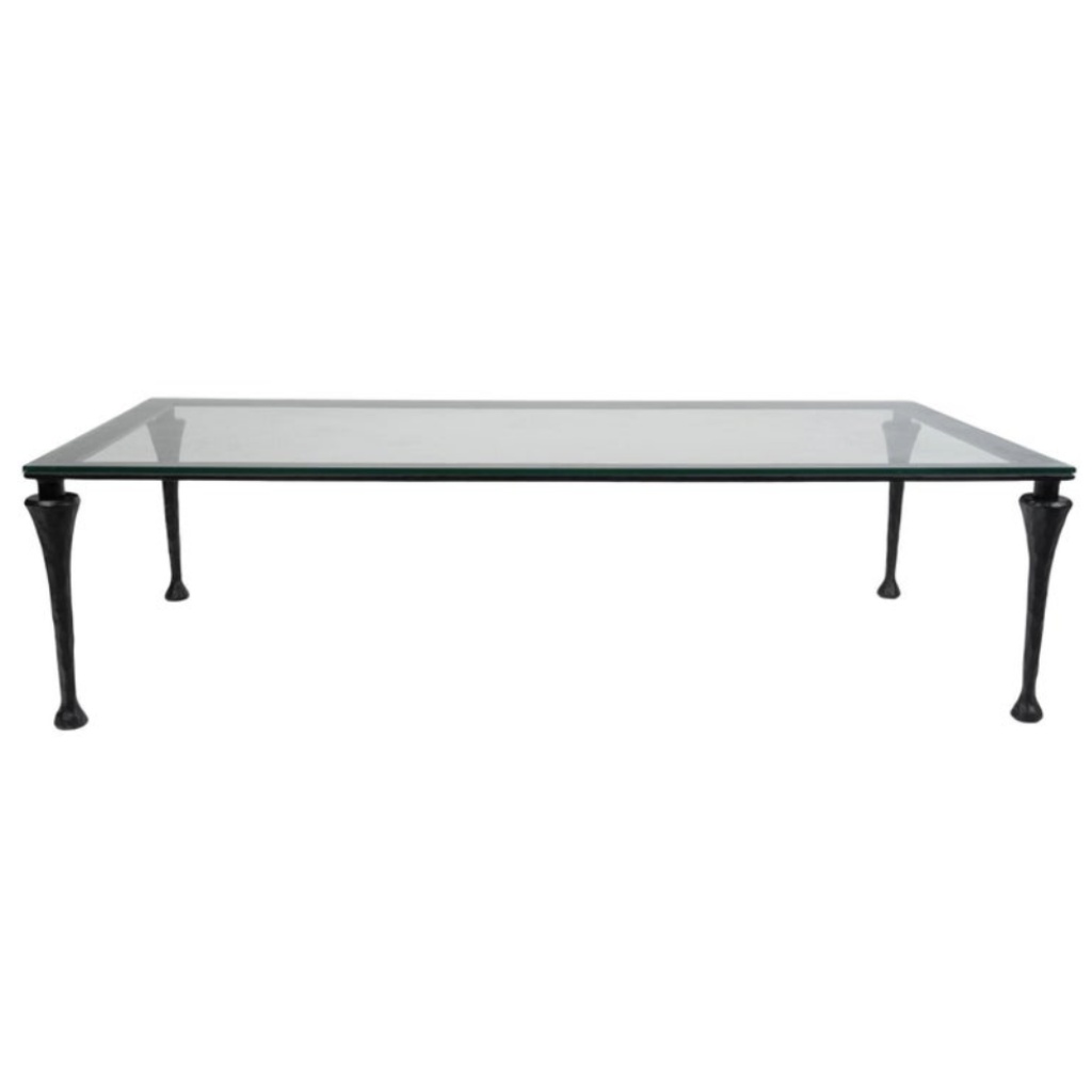 1960 Grande table basse en fer forgé par Maison Roche 4