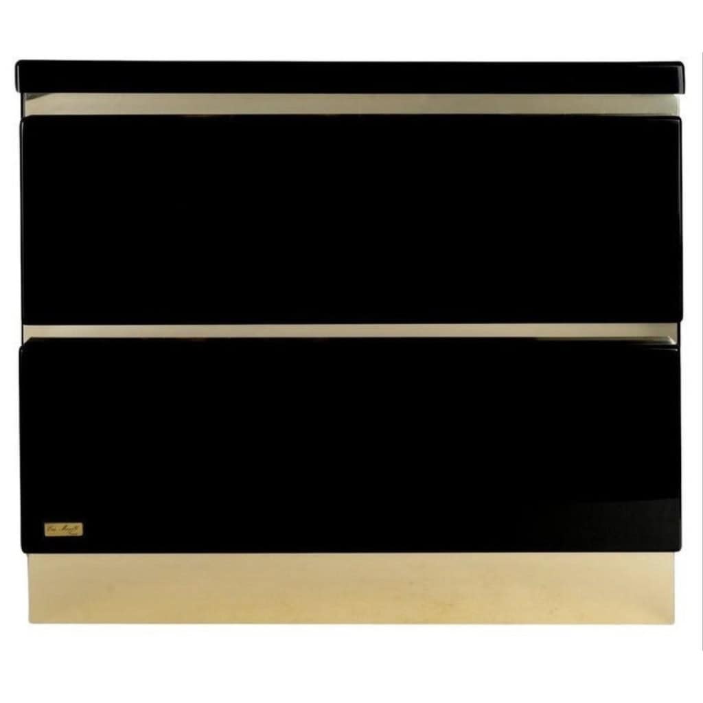 1970 Paire de tables de chevet en laque noire signées Eric Marville 4