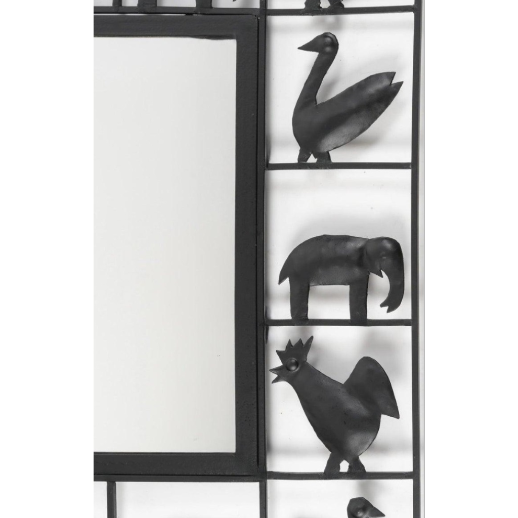 1950, Paire de miroirs en fer forgé, Atelier Marolles & Jean Touret 5