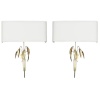 1970 Paire d’appliques murales en bronze et laiton par Maison Charles 9