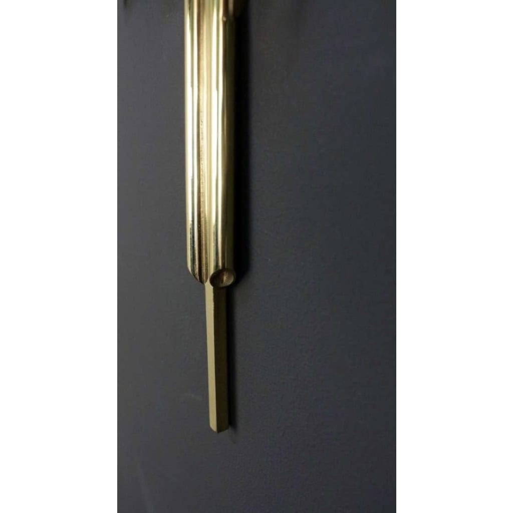 1970 Paire d’appliques murales en bronze et laiton par Maison Charles 4
