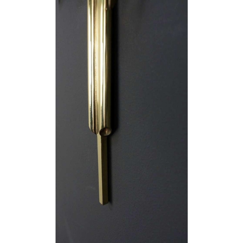 1970 Paire d’appliques murales en bronze et laiton par Maison Charles 4