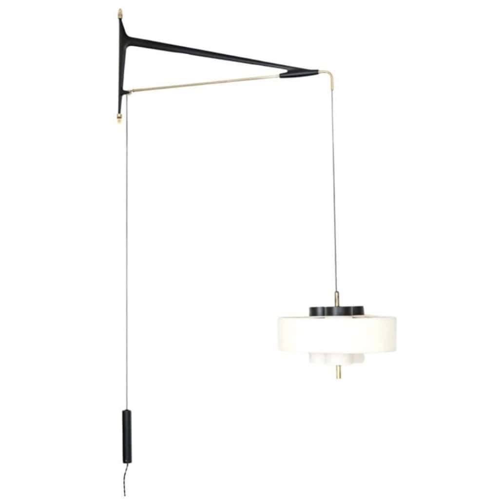 1950 Grande applique Potence murale par Maison Arlus 3