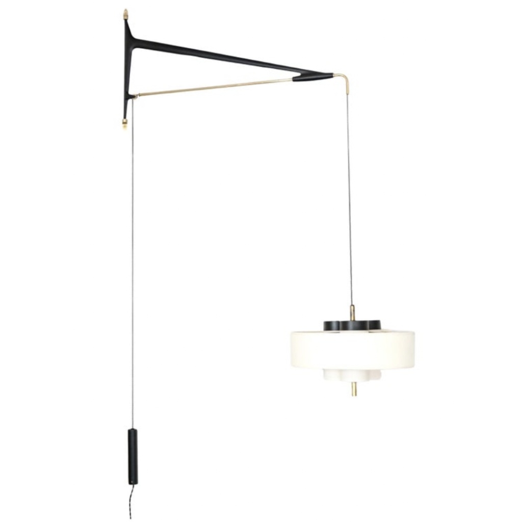 1950 Grande applique Potence murale par Maison Arlus 3