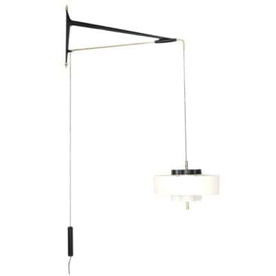 1950 Grande applique Potence murale par Maison Arlus