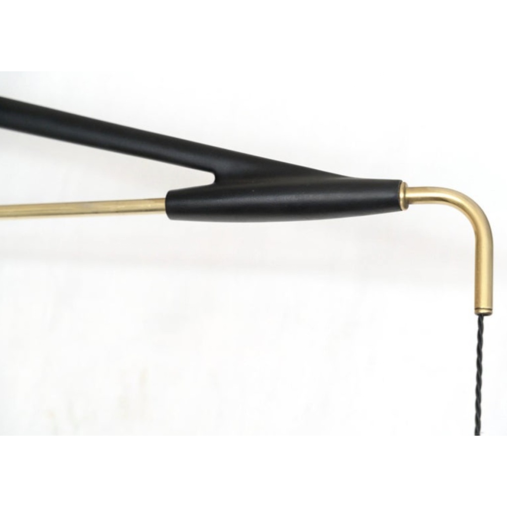 1950 Grande applique Potence murale par Maison Arlus 4