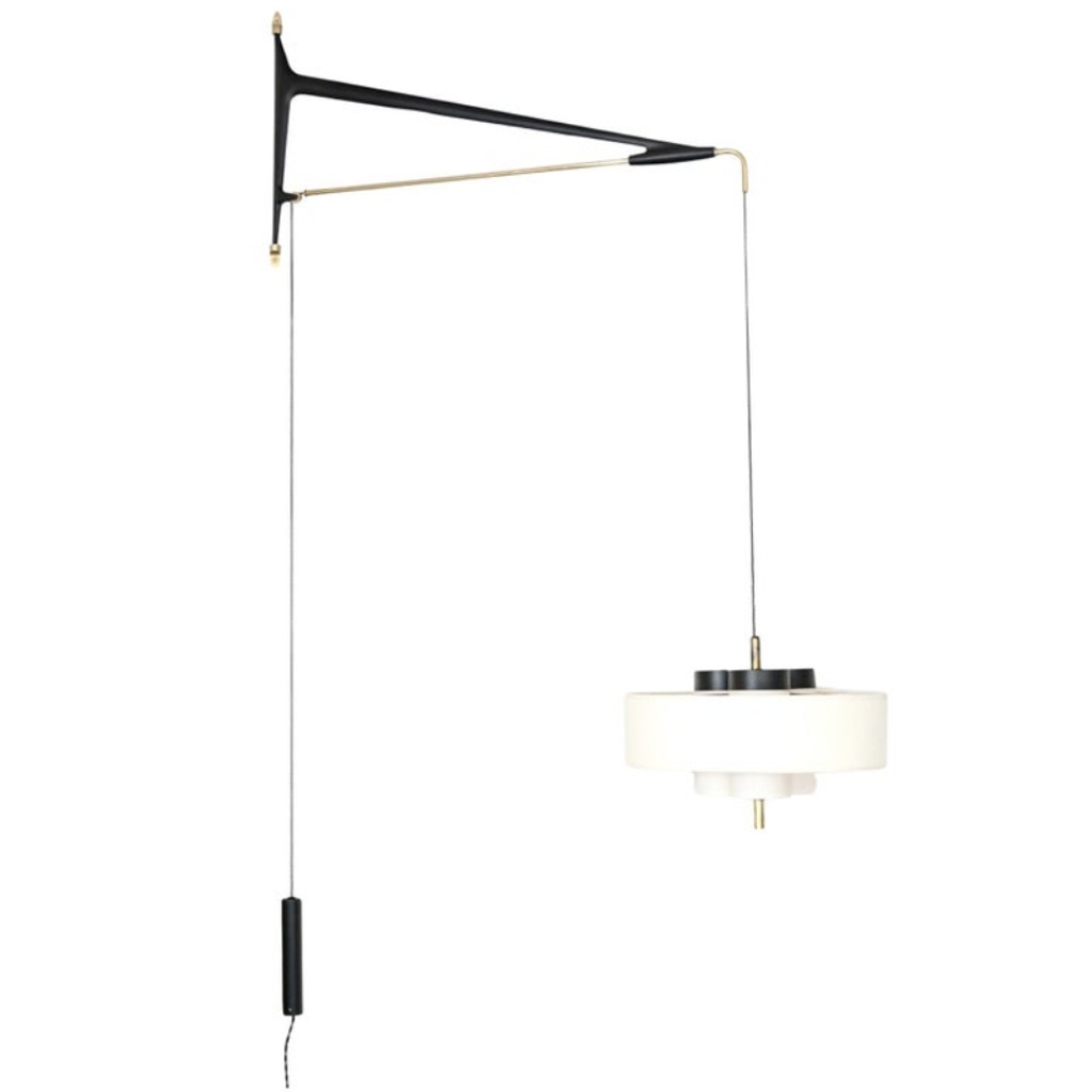 1950 Grande applique Potence murale par Maison Arlus 7
