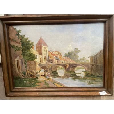 MORET sur LOING , par E. LAVILLETTE 1848/1917