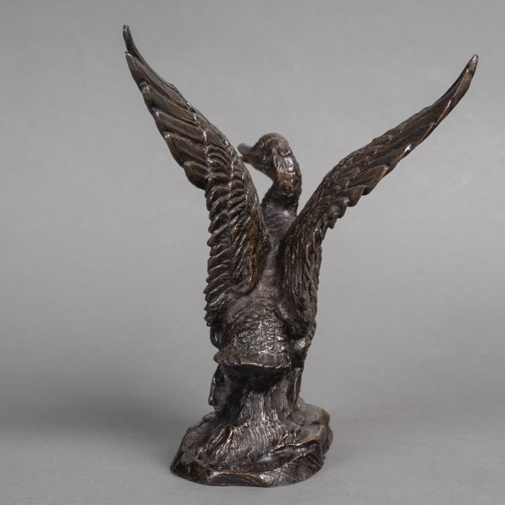 Sculpture – L’ Envol Du Canard , Irénée Félix René Rochard (1906-1984) – Bronze 8