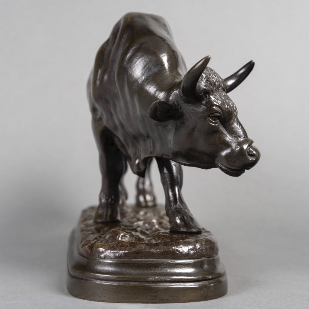 Sculpture – Taureau Debout , Louis Vidal (1831-1892) – Bronze 6