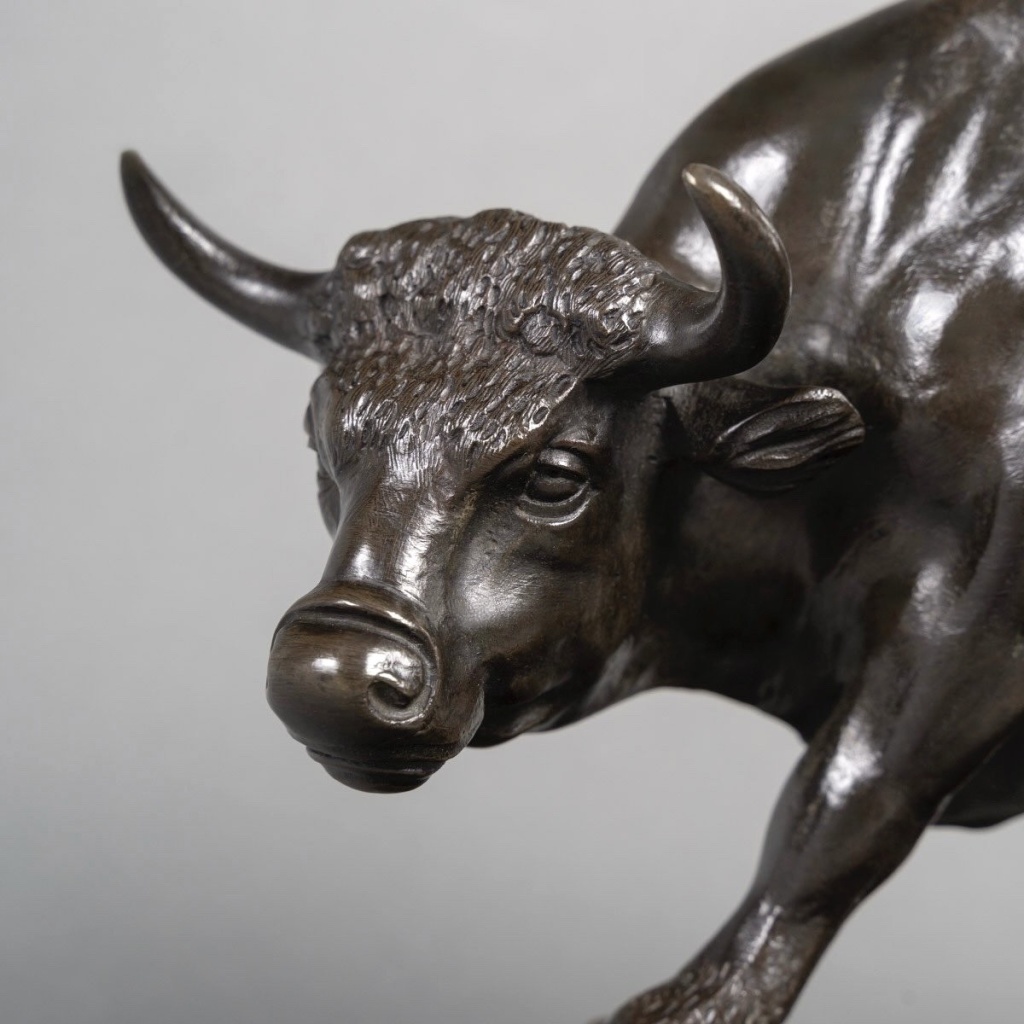 Sculpture – Taureau Debout , Louis Vidal (1831-1892) – Bronze 9