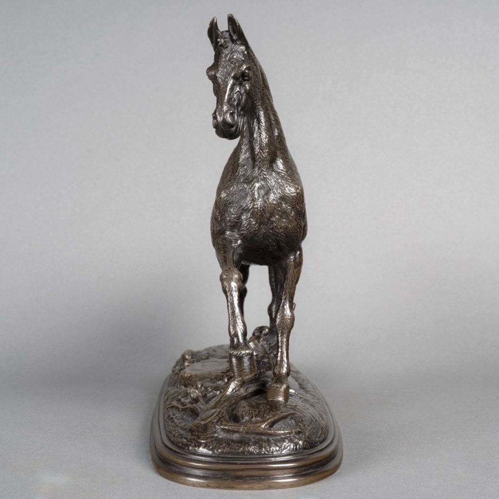 Sculpture – Le Cheval Libre , Paul – Édouard Delabrièrre (1829-1912) – Bronze 6