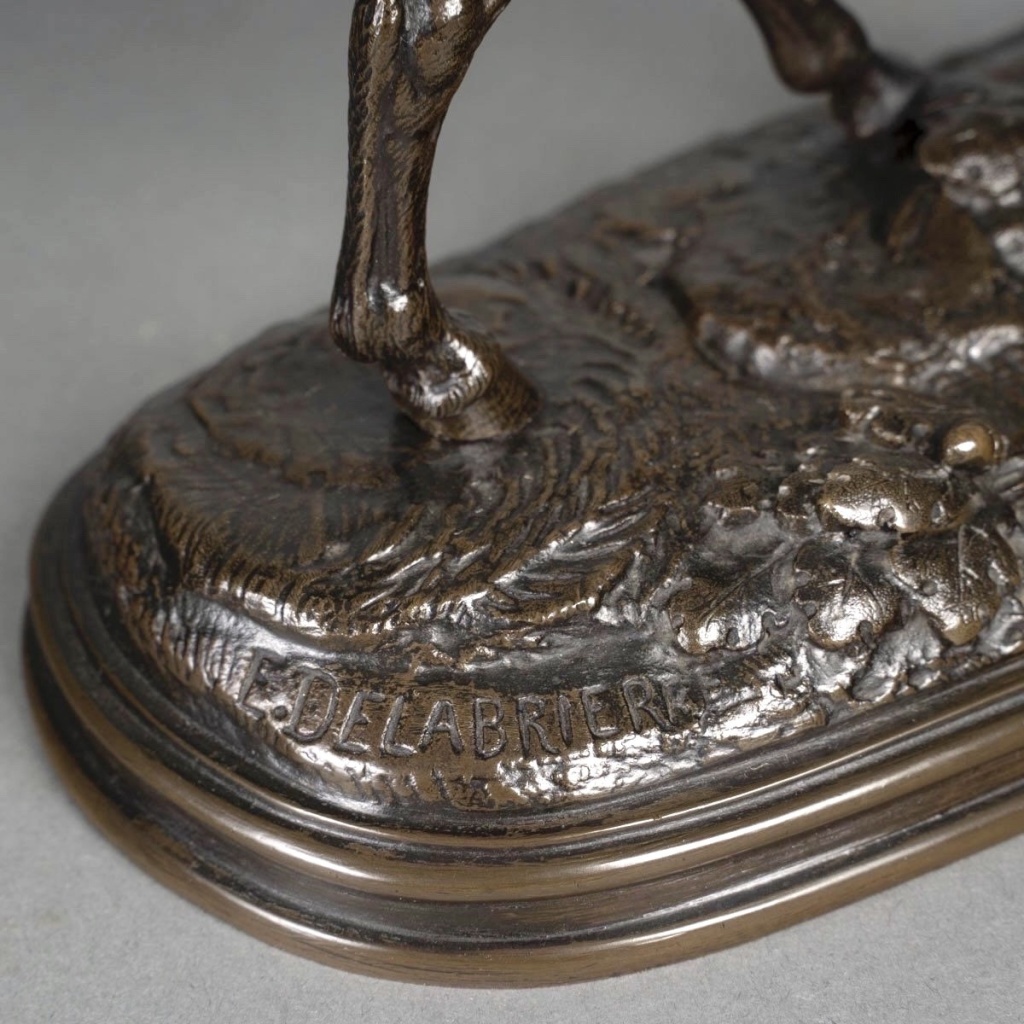 Sculpture – Le Cheval Libre , Paul – Édouard Delabrièrre (1829-1912) – Bronze 10