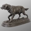 Sculpture – Chien Épagneul Français Fabio N°2 , Pierre – Jules Mêne (1810-1879) – Bronze 14