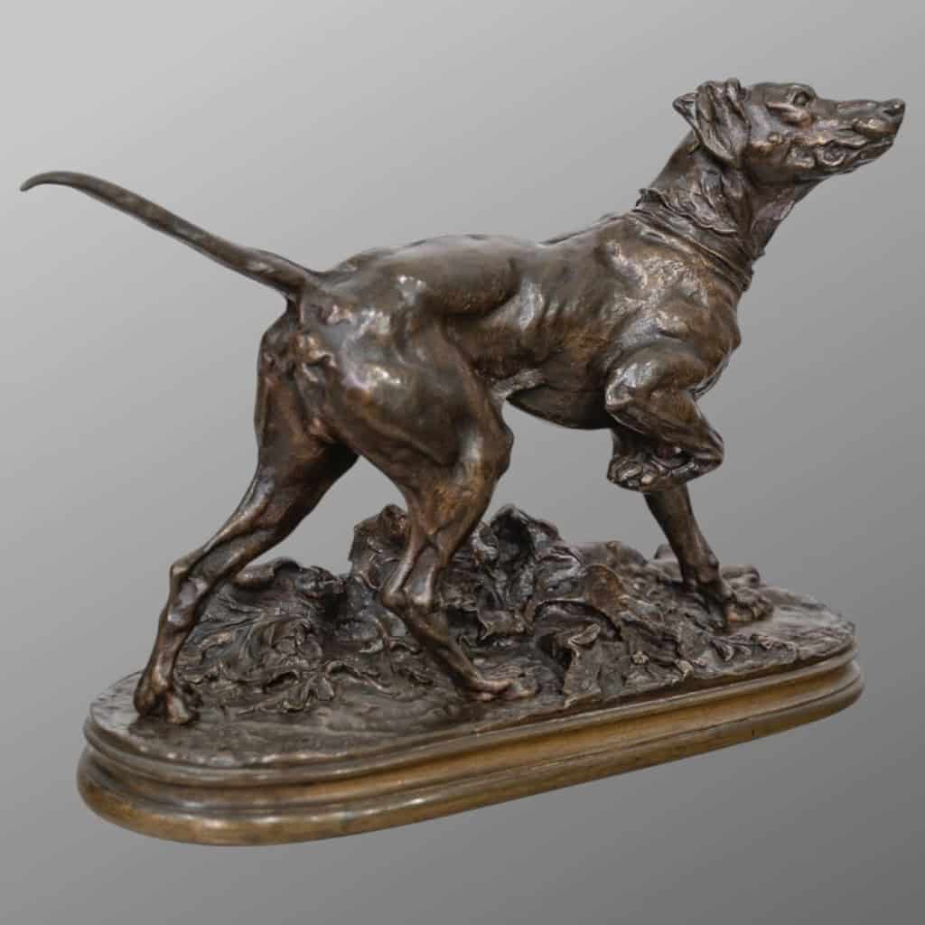 Sculpture – Chien Braque Marly , Pierre – Jules Mêne (1810-1879) – Bronze 4