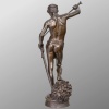 Sculpture – David Vainqueur De Goliath , Marius – Jean – Antonin Mercié (1845-1916) – Bronze 17