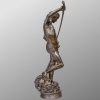 Sculpture – David Vainqueur De Goliath , Marius – Jean – Antonin Mercié (1845-1916) – Bronze 18