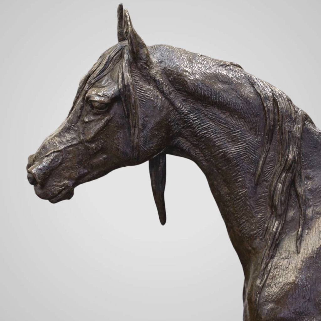 Sculpture – Jument Et Son Poulain , Christophe Fratin (1801-1864) – Bronze 6