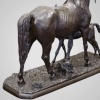 Sculpture – Jument Et Son Poulain , Christophe Fratin (1801-1864) – Bronze 18