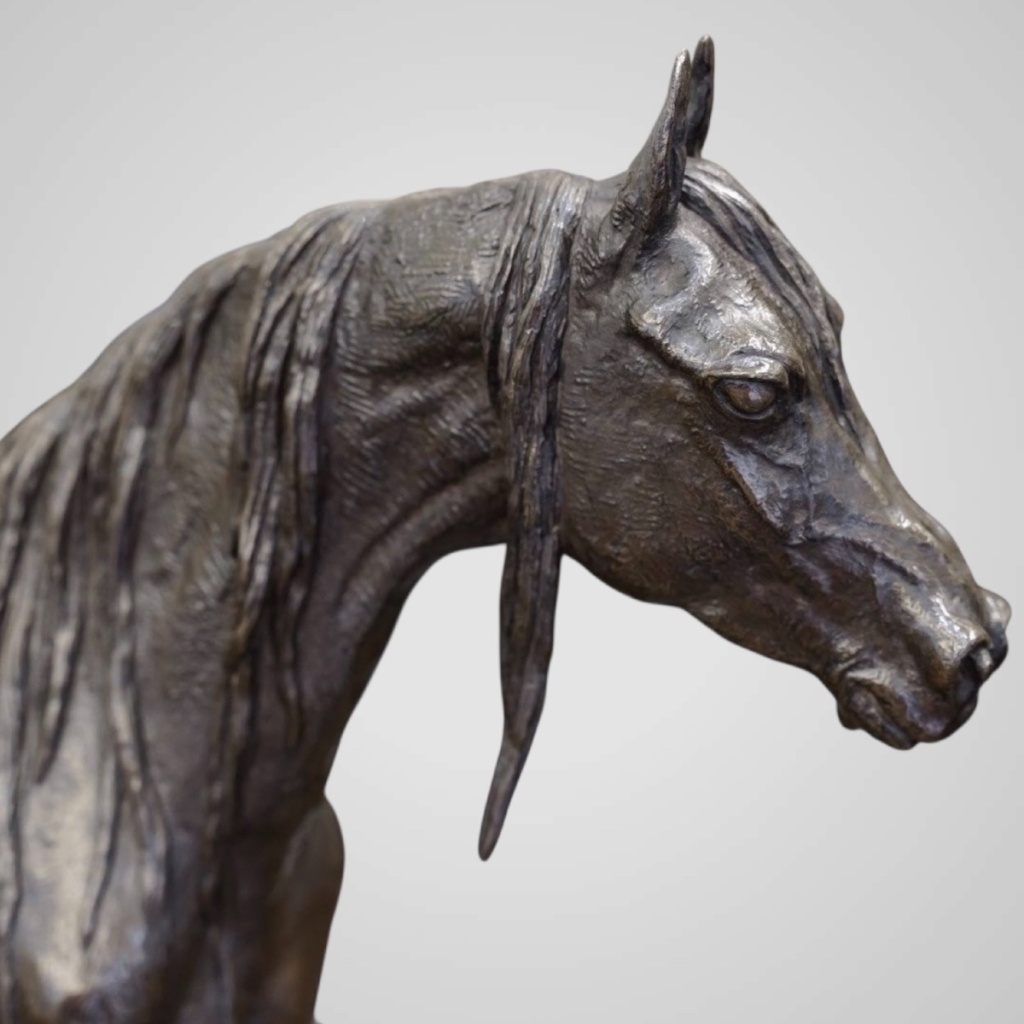 Sculpture – Jument Et Son Poulain , Christophe Fratin (1801-1864) – Bronze 10