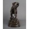 Sculpture – Chien épagneul à l’affût , Paul – Édouard Delabrièrre (1829-1912) – Bronze 19