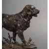Sculpture – Chien épagneul à l’affût , Paul – Édouard Delabrièrre (1829-1912) – Bronze 20