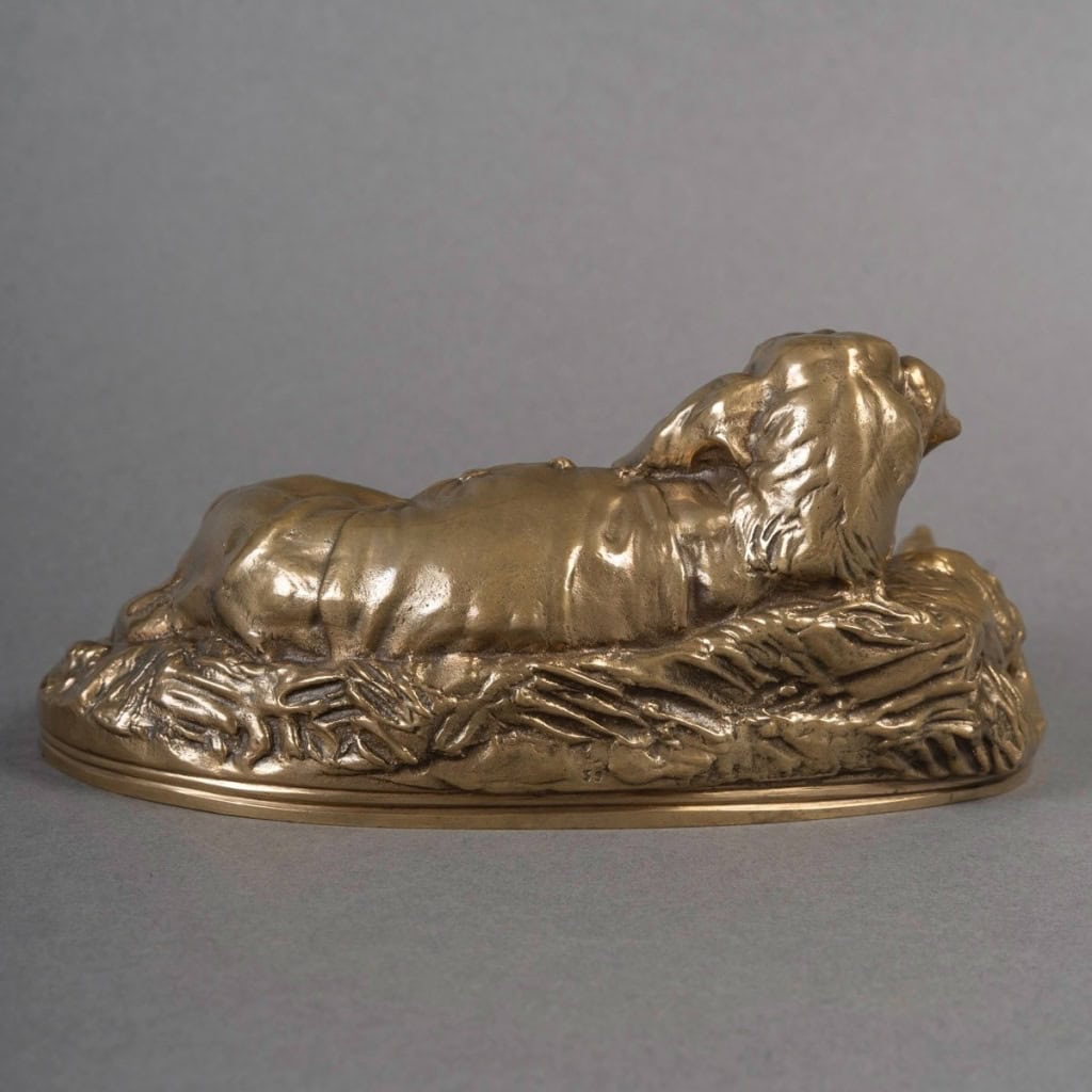 Sculpture – Chien De Meute , Emmanuel Frémiet (1824-1910) – Bronze 6