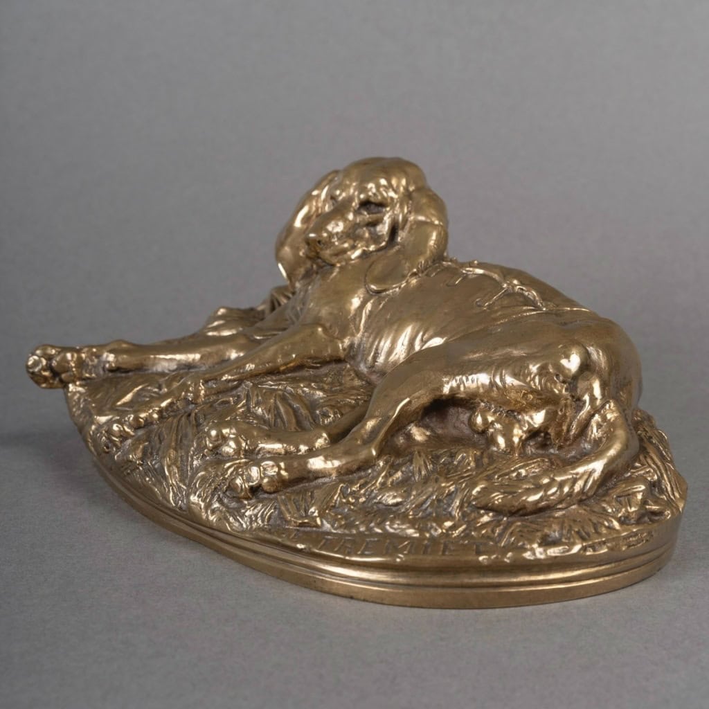 Sculpture – Chien De Meute , Emmanuel Frémiet (1824-1910) – Bronze 7