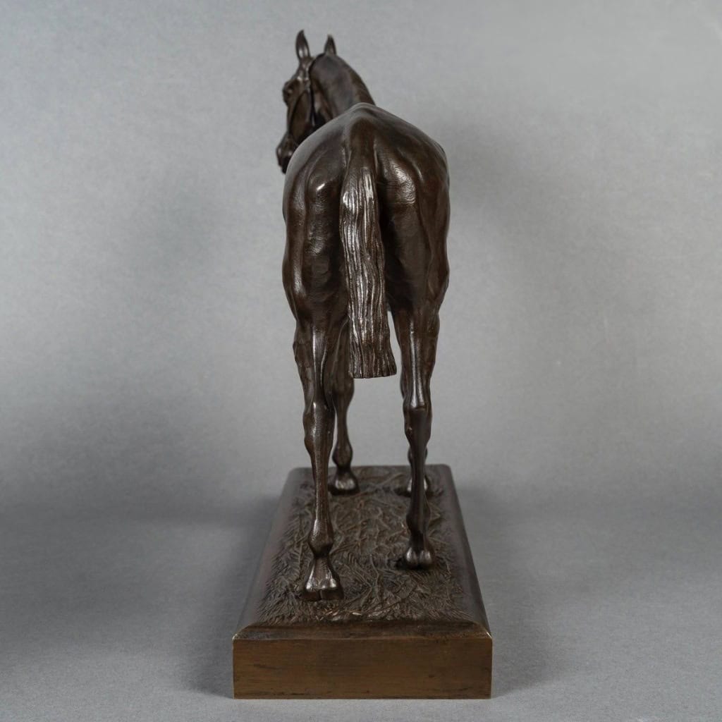 Sculpture – Cheval De Course , Henri De Vains (1851-1909) – Bronze 11