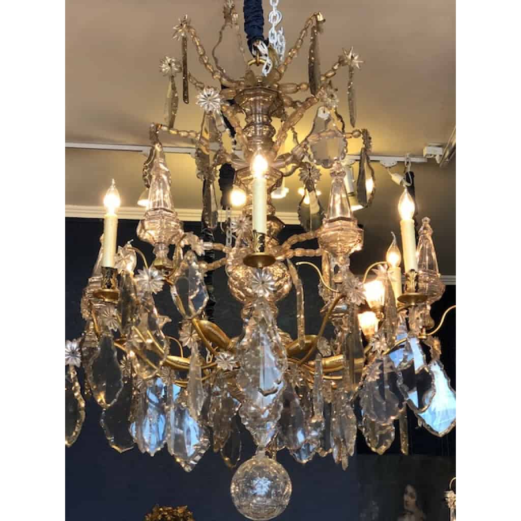 Grand lustre de style Louis XV. XIXème siècle. 3