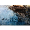 NOEL Jules Ecole Française 19è Voilier en cale 1872 Huile Sur panneau Signée Datée Certificat d’Authenticité 26