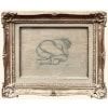 MAILLOL Aristide Nu allongé Fusain sur papier signé certificat d’authenticité 14