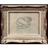 MAILLOL Aristide Nu allongé Fusain sur papier signé certificat d’authenticité 9