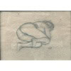 MAILLOL Aristide Nu allongé Fusain sur papier signé certificat d’authenticité 10