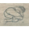 MAILLOL Aristide Nu allongé Fusain sur papier signé certificat d’authenticité 11