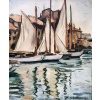 OTHON FRIESZ Emile Les voiles au port de Toulon en 1929 Huile sur toile signée et datée Certificat d’authenticité 16