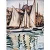 OTHON FRIESZ Emile Les voiles au port de Toulon en 1929 Huile sur toile signée et datée Certificat d’authenticité 22