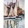 OTHON FRIESZ Emile Les voiles au port de Toulon en 1929 Huile sur toile signée et datée Certificat d’authenticité 18