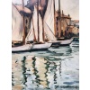 OTHON FRIESZ Emile Les voiles au port de Toulon en 1929 Huile sur toile signée et datée Certificat d’authenticité 19