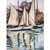 OTHON FRIESZ Emile Les voiles au port de Toulon en 1929 Huile sur toile signée et datée Certificat d’authenticité 20