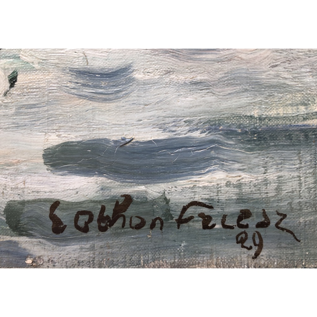 OTHON FRIESZ Emile Les voiles au port de Toulon en 1929 Huile sur toile signée et datée Certificat d’authenticité 11