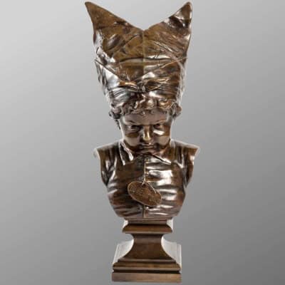 Sculpture – En Pénitence , Nicolas Lecornet Dit Lecorney – Bronze