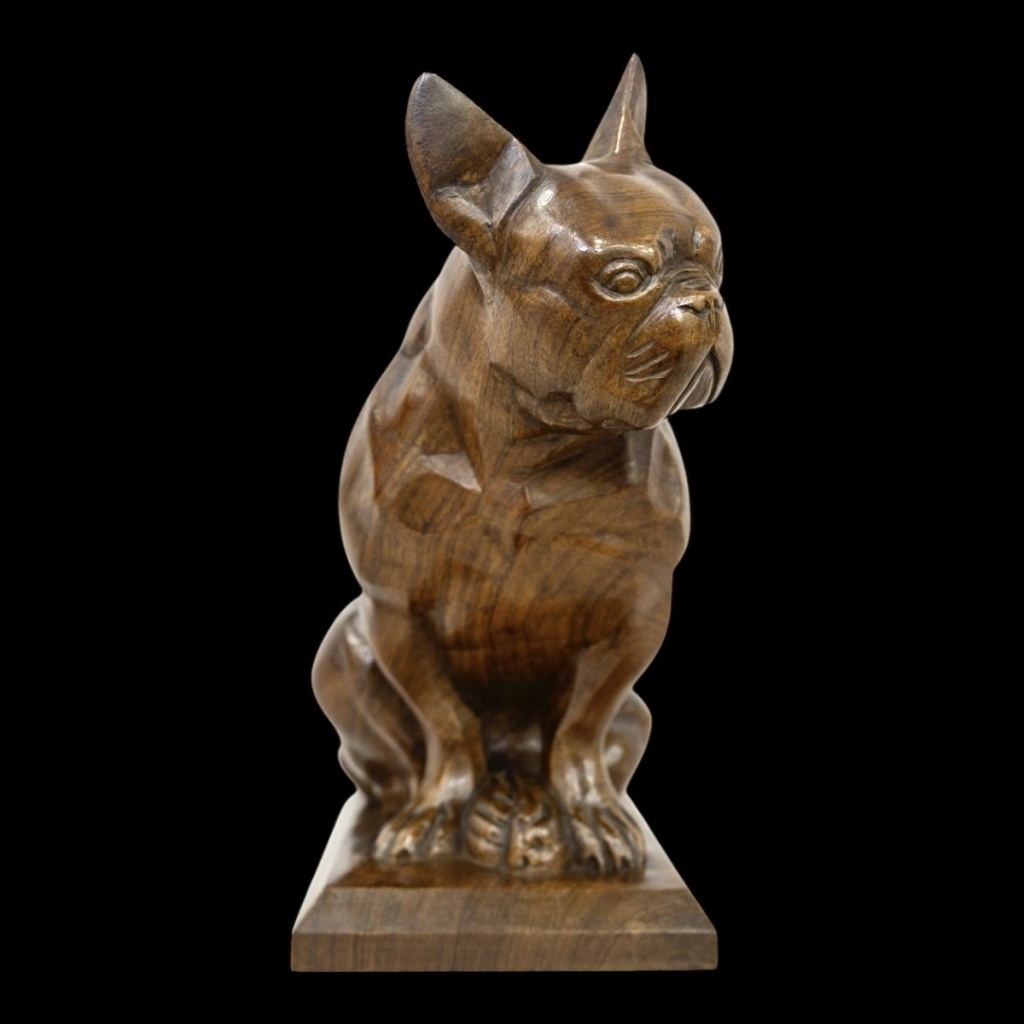Sculpture – Le Bouledogue , Louis Henri Nicot (1878-1944) – Bois 5