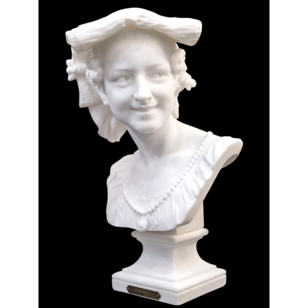 Sculpture – La Rieuse Napolitaine , Jean – Baptiste Carpeaux (1827-1875) – Marbre 4