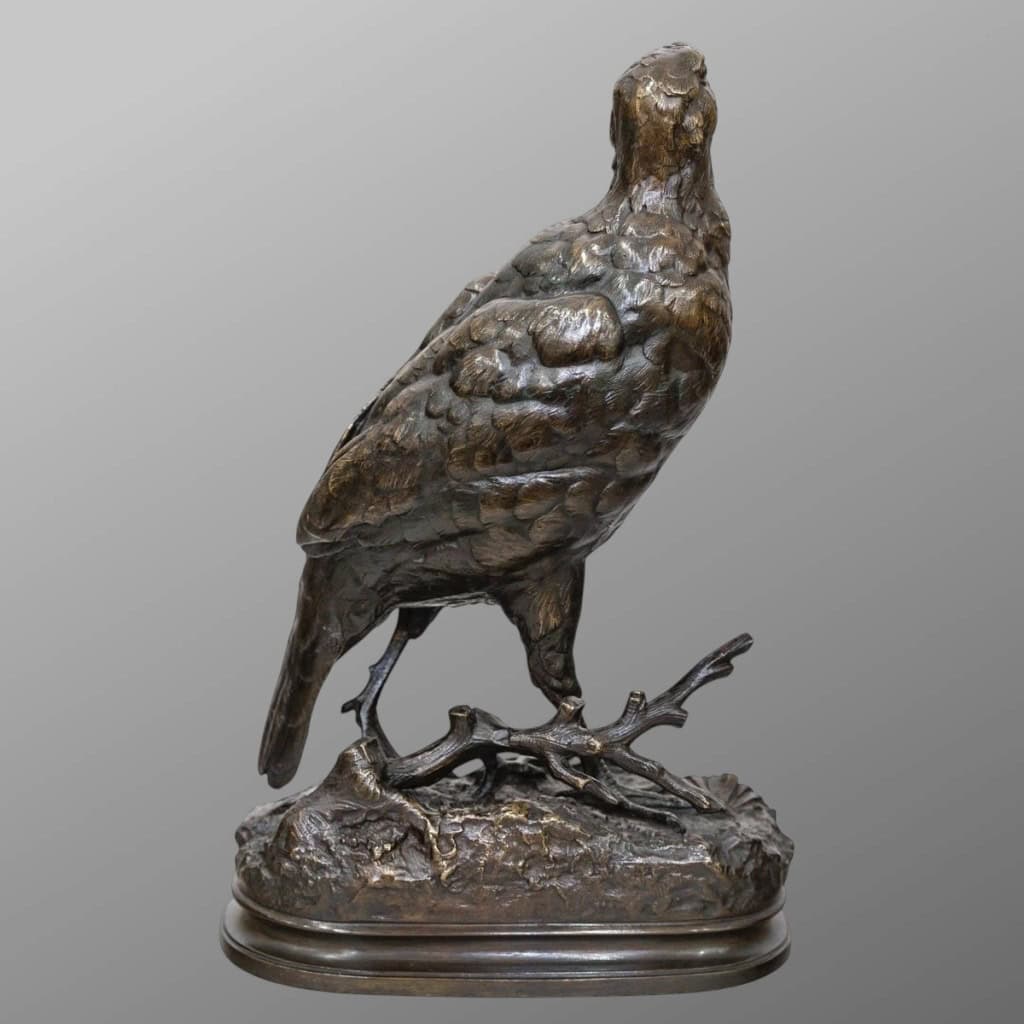 Sculpture – La Perdrix , Alfred Dubucand (1828 – 1894) – Bronze 6