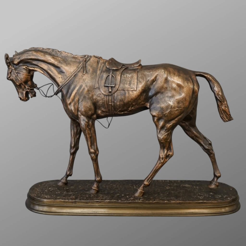 Sculpture – Cheval De Course , Pierre – Jules Mêne (1810-1879) – Bronze 6