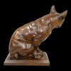 Sculpture – Le Bouledogue , Louis Henri Nicot (1878-1944) – Bois 15